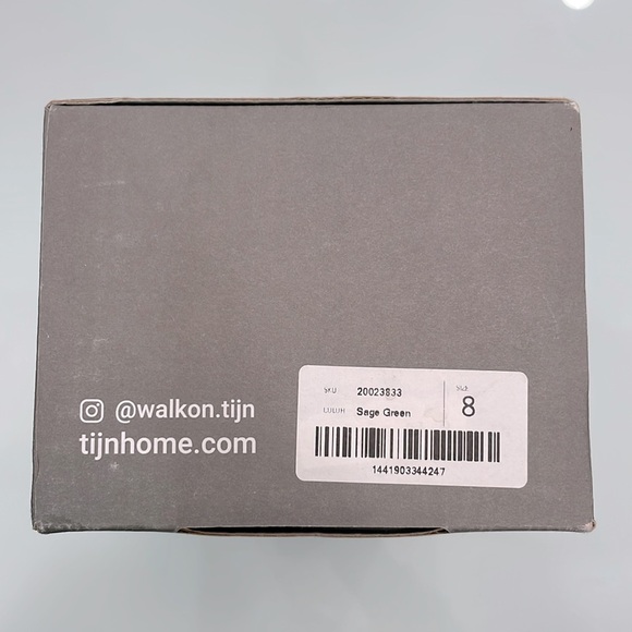 *NEW* TIJN Pointed Toe Heeled Mules sandals Sage Green - Picture 9 of 16